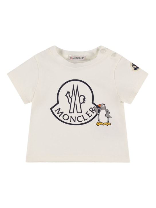 Moncler Logo cotton blend jersey t-shirt