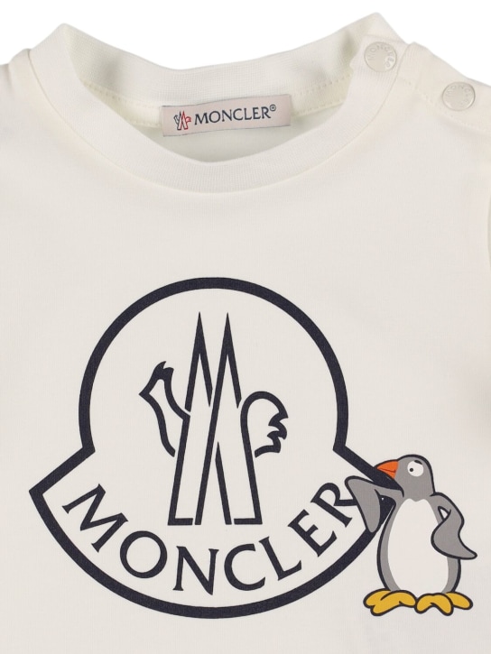 Moncler Logo cotton blend jersey t-shirt