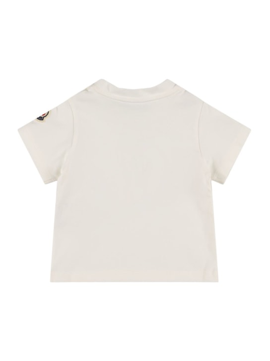 Moncler Logo cotton blend jersey t-shirt