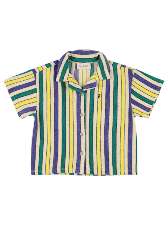 Bobo Choses Striped cotton terry shirt