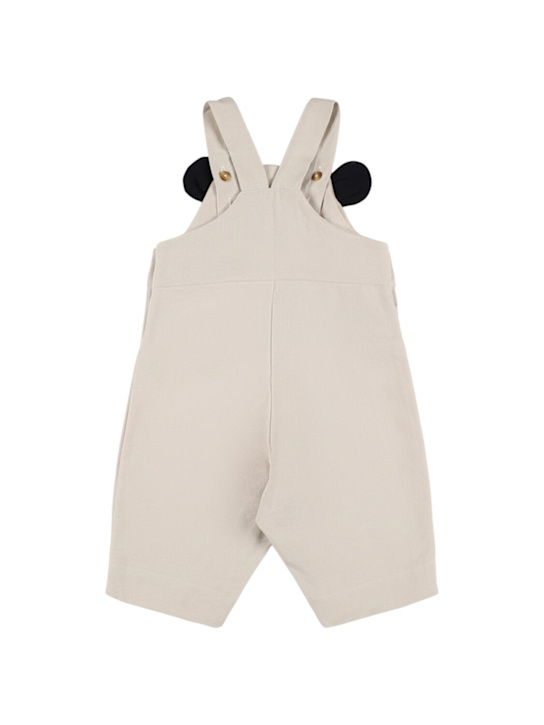 Donsje Panda appliqué cotton overalls 3 Donsje Panda appliqué cotton overalls