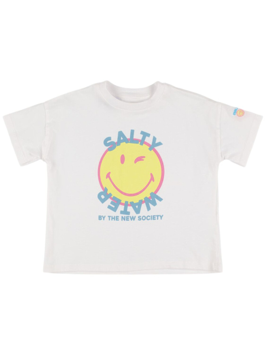 The New Society Printed cotton jersey t-shirt