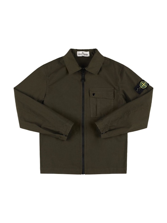 Stone Island Junior Cotton blend overshirt