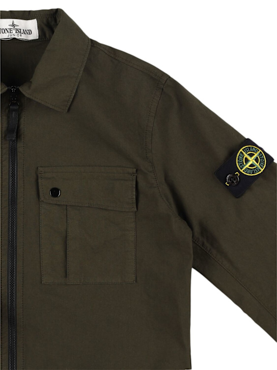 Stone Island Junior Cotton blend overshirt