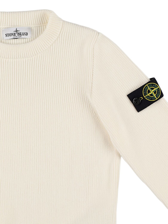 Stone Island Junior Cotton knit sweater