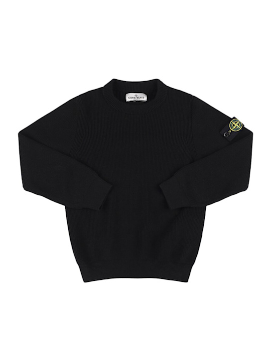 Stone Island Junior Cotton knit sweater