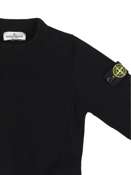 Stone Island Junior Cotton knit sweater
