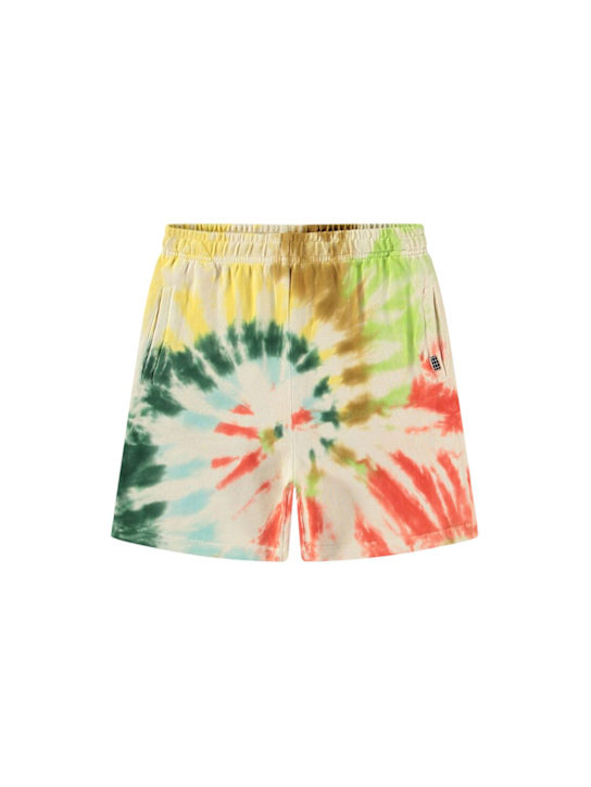 Molo Tie dye organic cotton sweat shorts