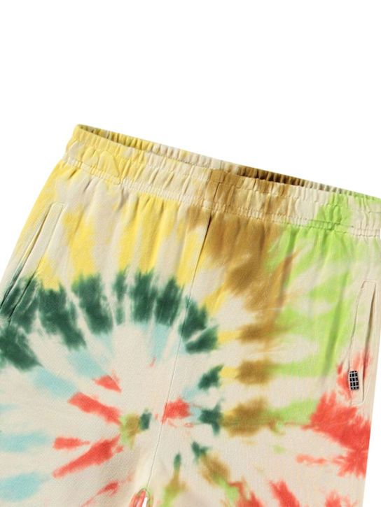 Molo Tie dye organic cotton sweat shorts