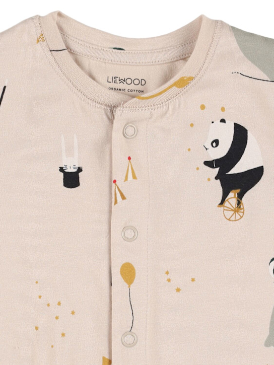 Liewood Circus print cotton blend jersey romper