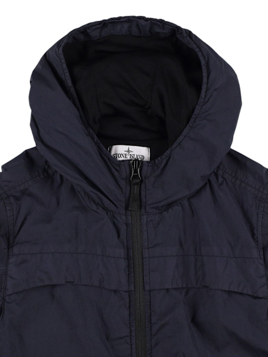 Stone Island Junior Hooded nylon windbreaker