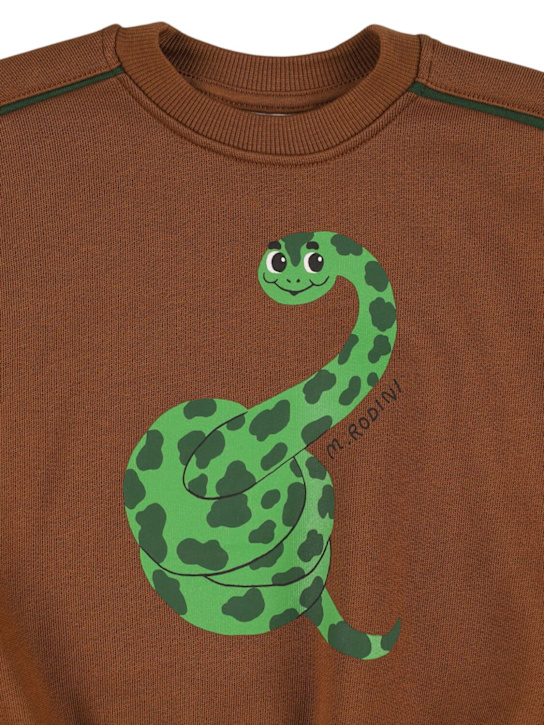 Mini Rodini Snake print organic cotton sweatshirt