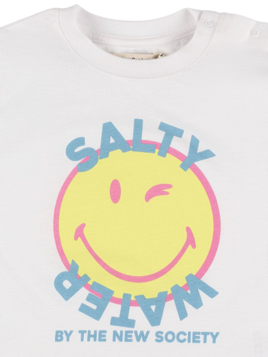 The New Society Printed cotton jersey t-shirt