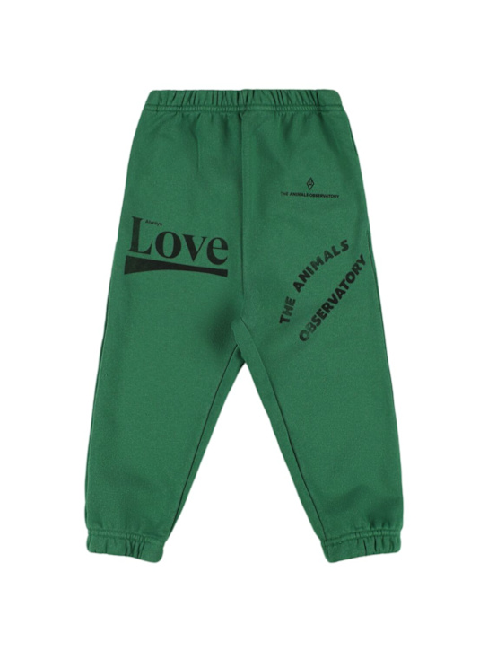 The Animals Observatory Printed cotton sweatpants
