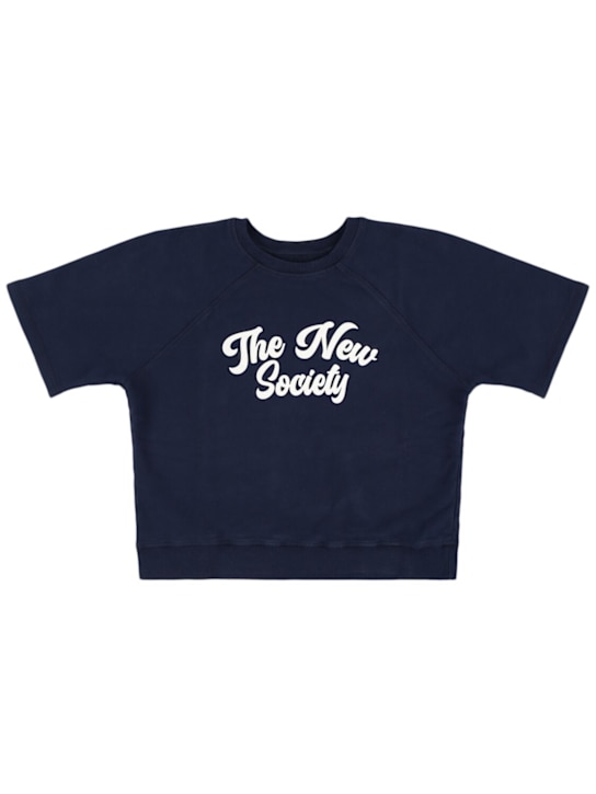 The New Society Short sleeve cotton sweatshirt