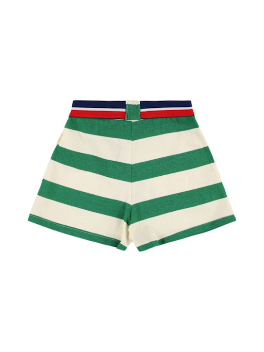 The Animals Observatory Striped cotton jersey shorts 3 The Animals Observatory Striped cotton jersey shorts