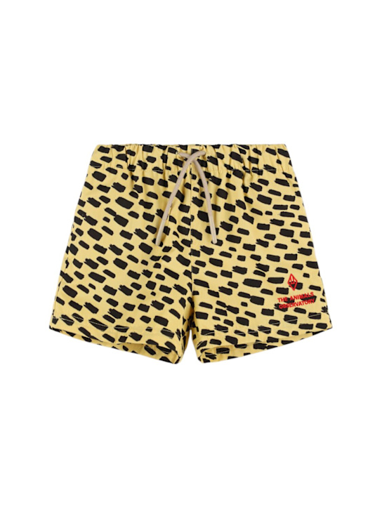 The Animals Observatory Printed cotton jersey shorts