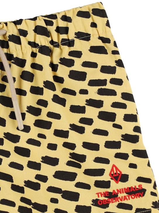 The Animals Observatory Printed cotton jersey shorts
