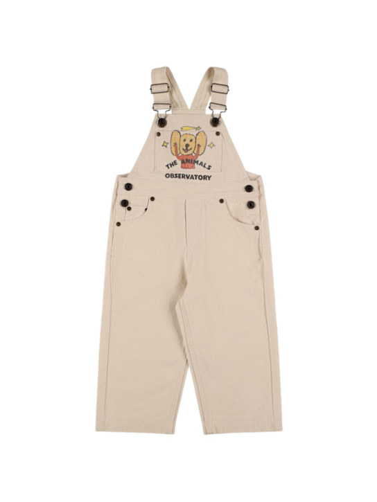 The Animals Observatory Printed cotton twill overalls