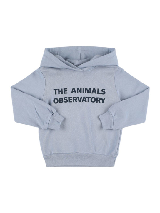 The Animals Observatory Printed cotton hoodie