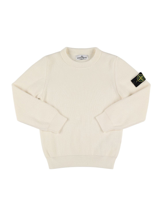 Stone Island Junior Cotton knit sweater
