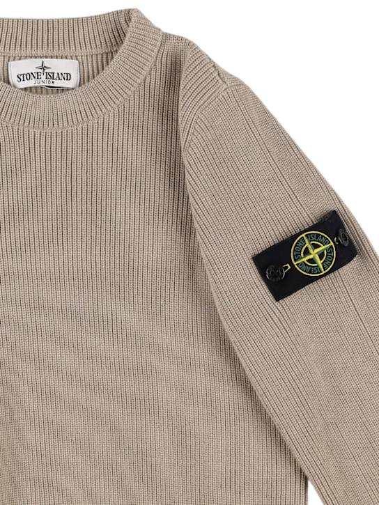 Stone Island Junior Cotton knit sweater