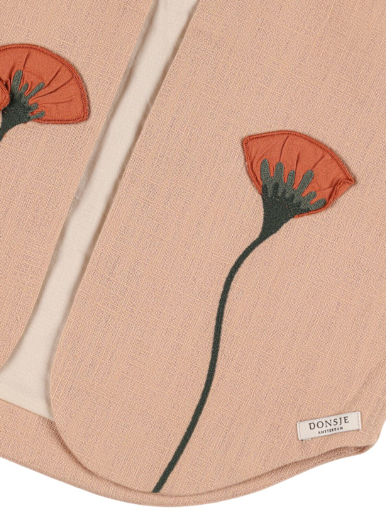 Donsje Poppy embroidered linen vest