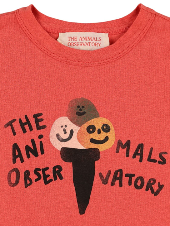 The Animals Observatory Printed cotton jersey t-shirt