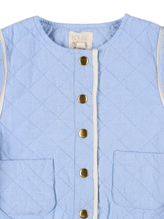 Louise Misha Embroidered cotton quilted jacket