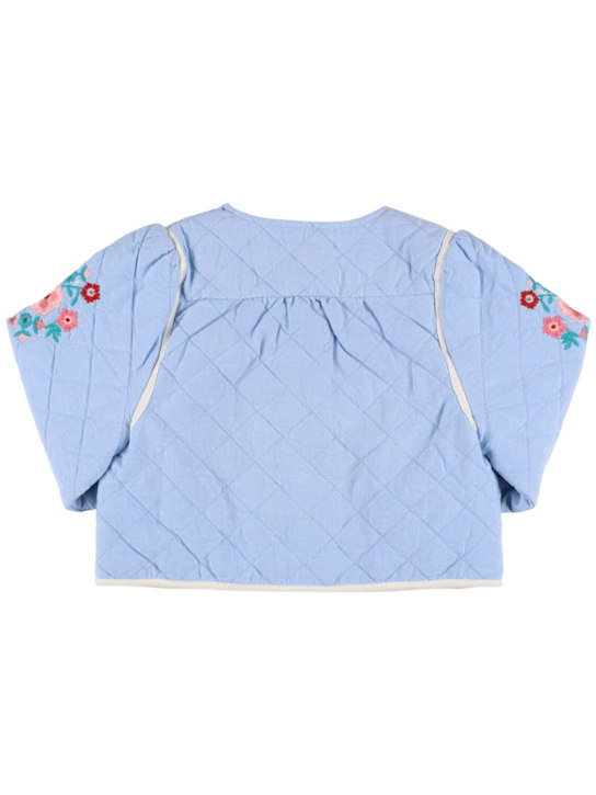 Louise Misha Embroidered cotton quilted jacket 3 Louise Misha Embroidered cotton quilted jacket