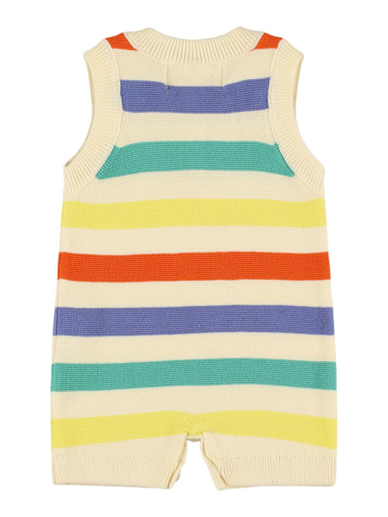 Bobo Choses Striped cotton knit jumpsuit