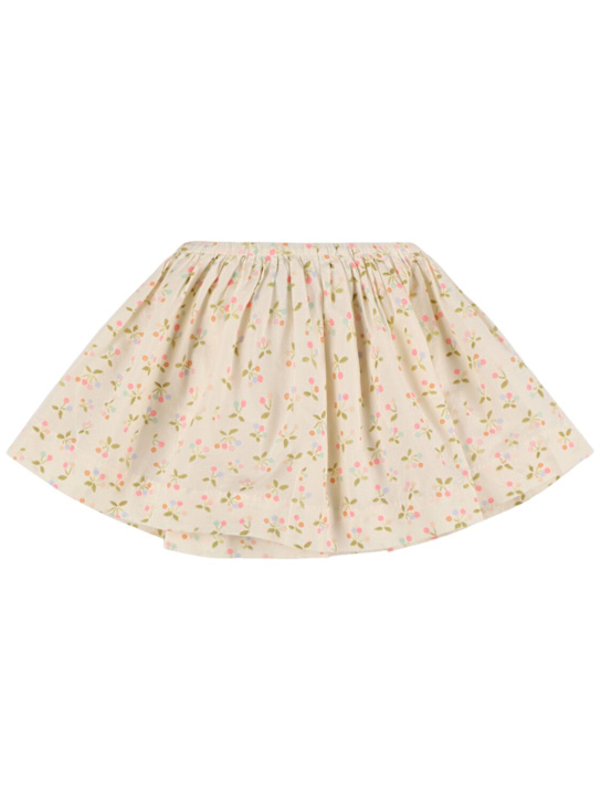 Bonpoint Cherry print pleated cotton skirt 3 Bonpoint Cherry print pleated cotton skirt