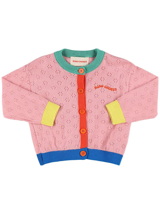 Bobo Choses Cotton knit cardigan