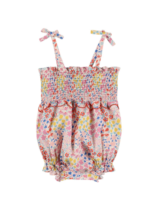 The New Society Printed cotton jersey romper