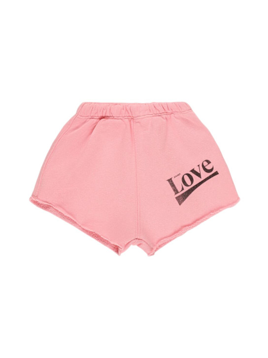 The Animals Observatory Printed cotton sweat shorts