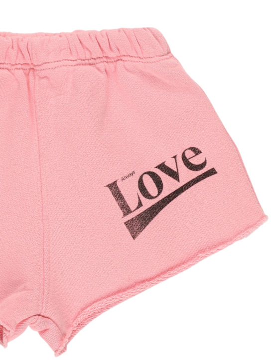 The Animals Observatory Printed cotton sweat shorts