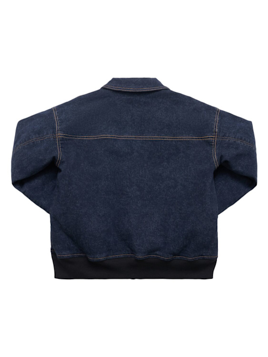 Marni Junior Cotton blend denim bomber jacket 3 Marni Junior Cotton blend denim bomber jacket