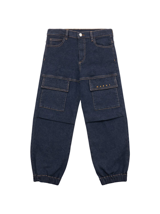 Marni Junior Stretch cotton cargo jeans
