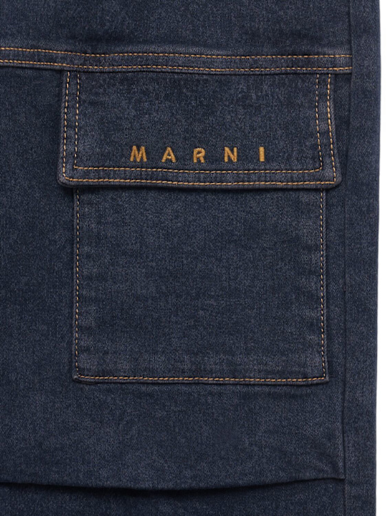 Marni Junior Stretch cotton cargo jeans