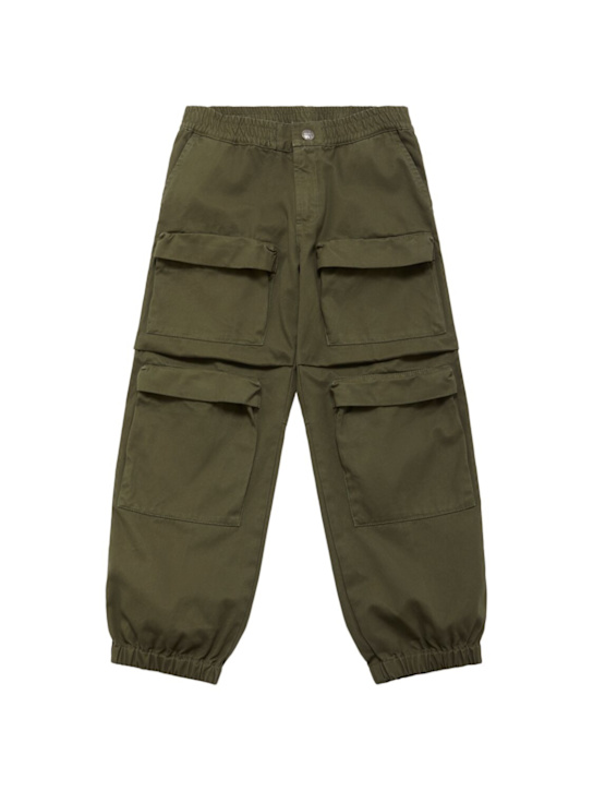 Diesel Kids Cotton gabardine cargo pants
