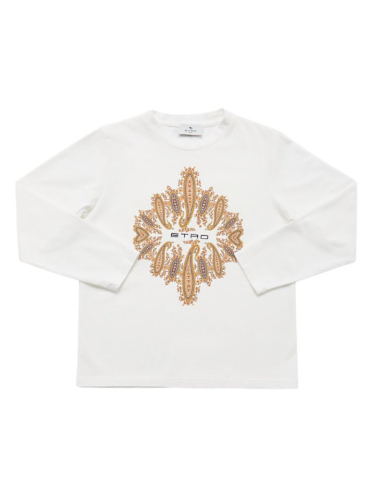 Etro Printed cotton jersey t-shirt