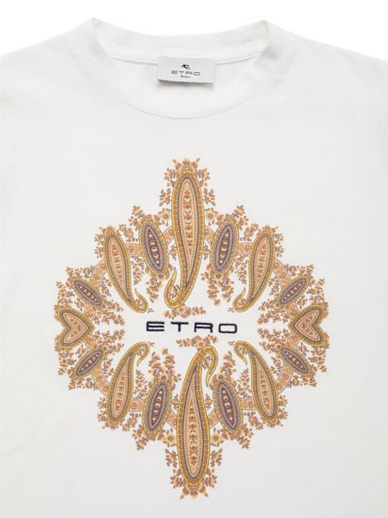 Etro Printed cotton jersey t-shirt