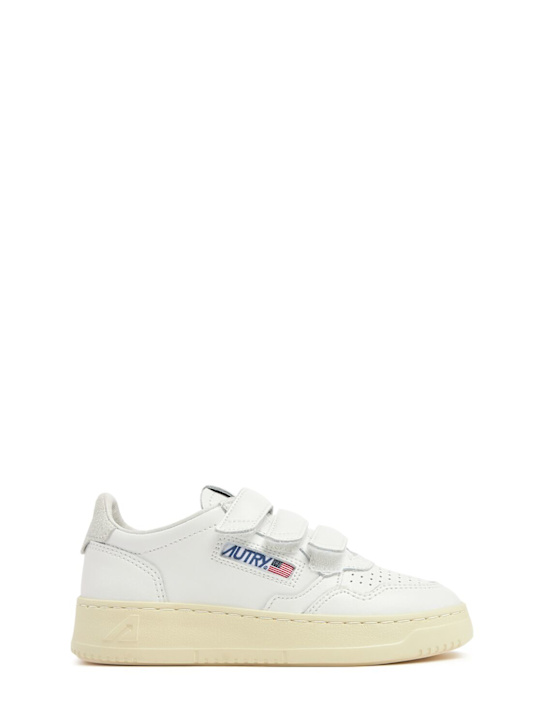 Autry Kidstripes low leather strap sneakers