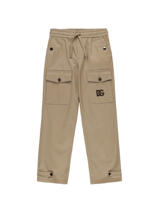 Dolce&Gabbana Cotton blend gabardine cargo pants