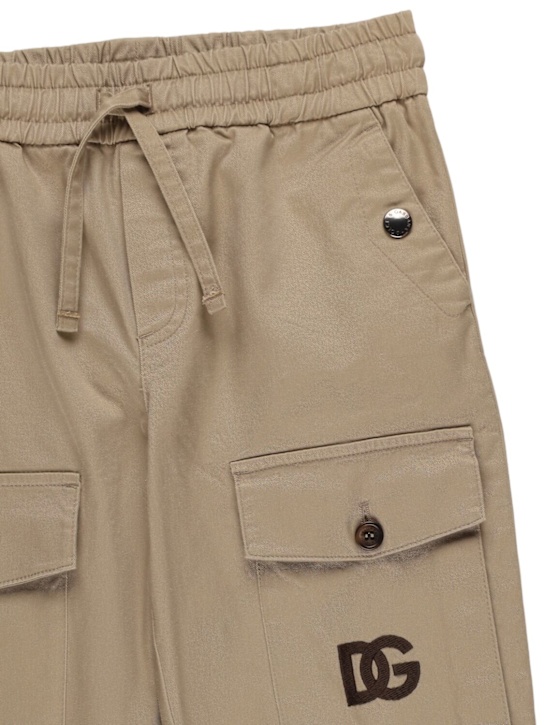 Dolce&Gabbana Cotton blend gabardine cargo pants