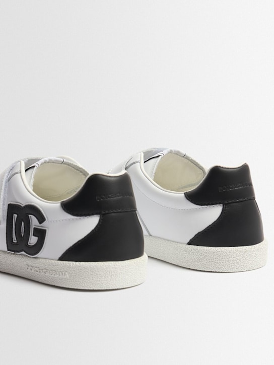 Dolce&Gabbana Logo print leather strap sneakers