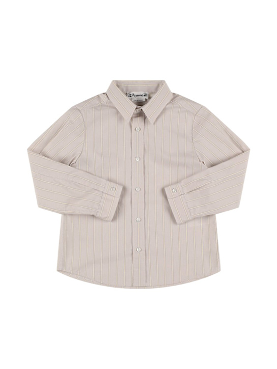 Bonpoint Striped cotton poplin shirt