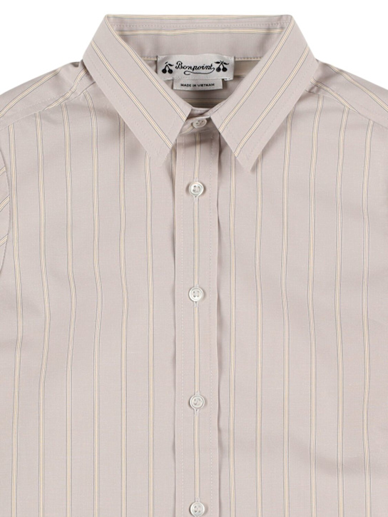 Bonpoint Striped cotton poplin shirt