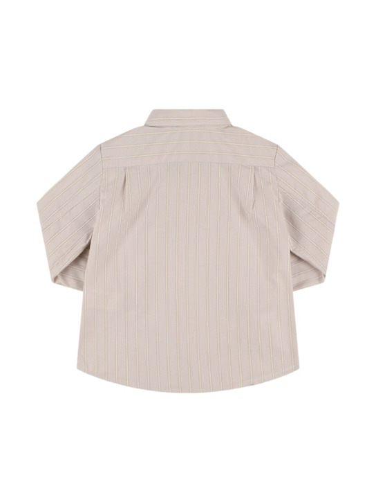 Bonpoint Striped cotton poplin shirt