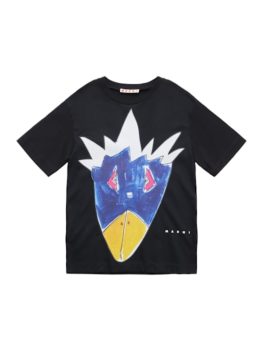 Marni Junior Printed cotton jersey t-shirt